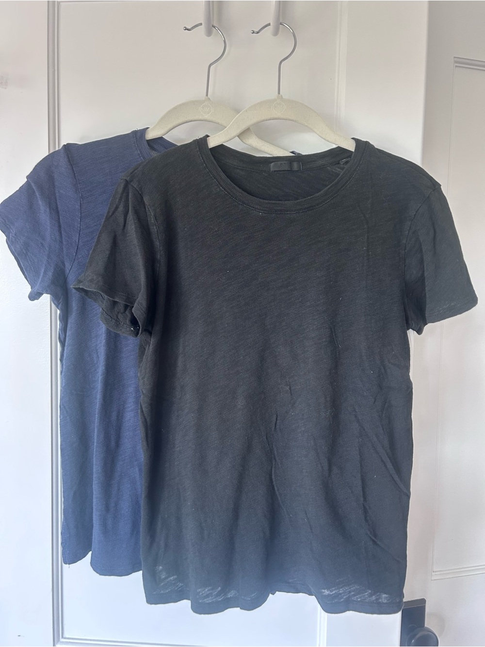 ATM Anthony Thomas Melillo Slub Cotton Crewneck T-Shirt BUNDLE! Black + Navy